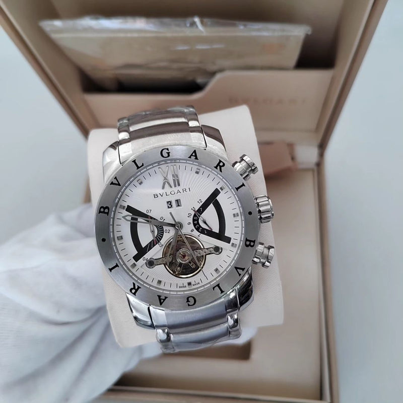 Relógio Bvlgari Iron Man - Prata